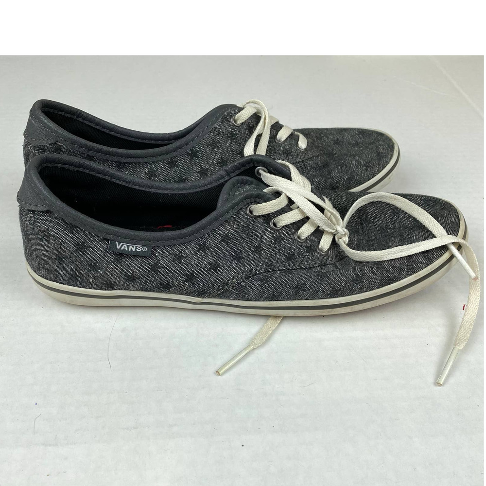 Vans Gray Star Print Sneakers Womens 7